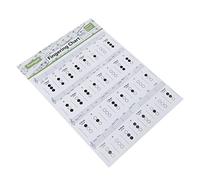 Toyvian Large Size Trumpet Chord Diagram on Coated Paper, Trumpet Practice Chart for Beginners, Useful Wind Instrument Music Reference