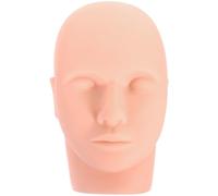 Toyvian Lash Mannequin Head Human Body Demonstration Model for Eyelash Extension Practice, Pvc Material, Pink Colour, for Beginners in Beauty Salons and Individual Use