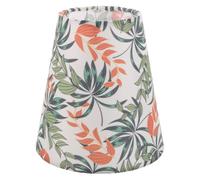 Toyvian Leaf Print Fabric Lamp Shade for Table Wall Lamps Socket 3.5" X 6.3" X 5.9" Decorative Light Cover with Easy Cleaning Design
