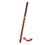 Toyvian Learn Play Flute Beginner Grade Exam Flute Traditional Chinese Music Instrument Engraved Poems Portable Design