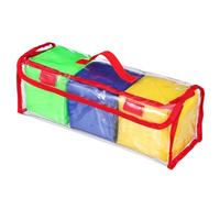 Toyvian Learning Pocket Dice Jumbo and Large Dice Educational Toy for Classroom Use with Pockets, Square Shape, Sturdy Material, for Story Cubes and Interactive Game Play