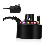 Toyvian LED Fogger for Garden with UK Plug Maker Fog Machine with LED Lights Easy Installation Ultrasonic Fogger for Outdoor Water Features and Rockery Decorations