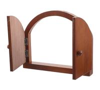 Toyvian Light Switch Covers Proof Switch Guard Rustic Decorative Solid Wood Door Shaped Outlet Guard Snug Fit Space-saving Design for Nursery Room Family Safety