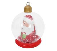 Toyvian Light Up Christmas Inflatable Ball Outdoor Holiday Decoration with Steadfast Base and Captivating LED Illumination for Festive Garden and Lawn Display