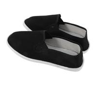 Toyvian Lightweight Handmade Cloth Taichi Shoes for Men Flexible Kung Fu Practice Footwear with Soft Sole Agile Design for Martial Arts Training and Mobility Black Canvas