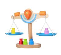 Toyvian Lion Balance Scale Math for Wooden Educational Preschool Counting Game Enhancing Hand Eye Coordination and Critical Thinking Skills Tool for Early Childhood Development