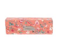 Toyvian Lipstick Case, Elegant Cloth and Plastic Material Retro Embroidered Flower Pattern with Mirror, Protects Lipstick and Prevents Separation, for Handbag or Wherever You Want