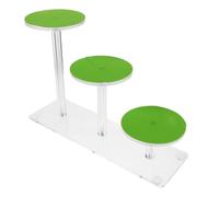 Toyvian Lizard Terrarium Multi-Layer Basking Platform Round Three-Tier Climbing Ramp, Reptile Habitat Dock for Bearded Dragons and Leopard Gecko Tank Accessory