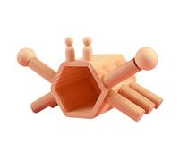 Toyvian Log Cabin Hamster House Wooden Hamster Hut Stuff Providing Cozy as Pet House When Using in Cage