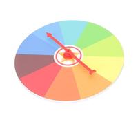 Toyvian Lottery Wheel Carnival Fortune for Indoor Party Games Wall Hanging Educational Activity Prize Draw for Boys