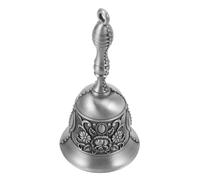 Toyvian Loud Metal Hand Bell Clear Resonant Ring Traditional Style Call Bell for Teachers Dinner Hotel Service Versatile Use for Weddings Classroom Pet Training