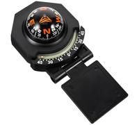 Toyvian Luminous Car Compass Ball with Adjustable Tilt, Foldable Dashboard Mount Compass for Cars and Boats, Double-sided Adhesive Automotive Navigation Accessory
