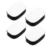 Toyvian Magnetic Remote Control Holders Wall Mount Organizer 4pcs with Self-adhesive Backing, Silicone and Magnet Material for Tv Remote Controls, for Bedside and Living Room Use