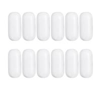 Toyvian Magnetic Stir Bars Set Heating Stirrers for High-frequency Lab Experiments, Ptfe 12pcs White Efficient Mixing and Easy Maintenance Laboratory Testing Supplies