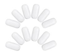 Toyvian Magnetic Stir Bars Versatile Design 12pcs Ptfe White Efficient Mixing Stirring Rods for Laboratory Use Compatible Heating and Magnetic Stirrers for Chemistry Beakers