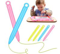 Toyvian Magnetic Stylus Pen Replacements: Drawing Tablet Pens for Plastic Replacement Stylus for Magnetic Drawing Boards Doodle Pad for Classroom And Home Use, Assorted Colors (6pcs)