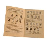 Toyvian Mahjong Book English Rule Guide for Beginners and Enthusiasts, Step-by-step Instructions, Game Strategies, Paper Learning Manual for Chinese Mahjong