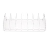 Toyvian Makeup Palette Organiser for Vertical Storage of Eyeshadow Palettes and Notes with Seven Slots and Compartment Design, Household Cosmetics Organizer for Desktop and Home Offices