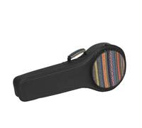 Toyvian Mandolin Bag Portable Carrying Case Plus Padded Canvas Backpack Adjustable Straps National Style Knitting Musical Instrument Storage Pouch Accessory Small Bag