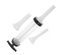 Toyvian Manual Sausage Stuffer with Filling Tubes Funnel DIY Meat Maker Tool for Home Use Plastic Push-Pull Design Sausage Maker Kit Suitable for Kitchen and Store Making