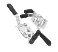 Toyvian Manual Wheelchair Replacement Brake Parts Dual Clamp Metal Hand Brake with Anti-Slip Safety for Secure Control and Enhanced Stability Left Right Side Fixing