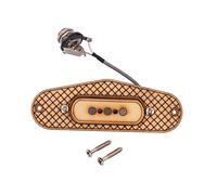 Toyvian Maple Wood 3-string Humbucker Pickups for Cigar Box Guitar Coil Protection and Classical Balance Tones, Sturdy Designed for Guitarists