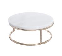 Toyvian Marble Cake Rack 6.7 Inch Round Dessert Presentation Stand with Easy Stack Design for Birthdays and Showers, Marble Material