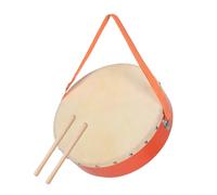 Toyvian Marching Drum Orff Music Education Wooden Percussion Instrument for Preschool Family Activities Encourages Rhythm Development Teamwork Social Skills Diameter