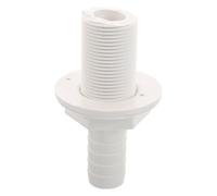 Toyvian Marine Bulkhead Hose Connector for Fish Tank and Marine Live Well System, Plastic Threaded Adapter with Optimized Oxygen Circulation and Quick Replacement for Long Transport