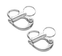 Toyvian Marine Sailing Snap Shackles Stainless Steel 2Pcs 35Mm Screw Pin Self-Locking Spring for Boat Rigging and Anchor Hardware