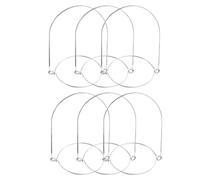 Toyvian Mason Jar Handles with Comfortable Grip 6pcs Stainless Steel for Glass Bottles Easy to Install Silver Metal Hanging Handles and Solar Lanterns for Versatile Mason Jars