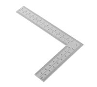 Toyvian Measurement Ruler Carpenter Ruler Stainless Steel 90 Degree Silver for Layout Tasks Woodworkers and Engineers
