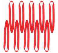 Toyvian Medal with Comfortable Fit and Easy to Use Design Red Polyester Neck Strap Lanyards 12pcs during Graduation Season for Sports Events and School Activities