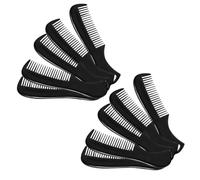 Toyvian Mens Beard Comb Set for Beard Styling and Hair Grooming 10pcs Plastic Pocket Combs Easy to Carry Retro Design Fine Craftsmanship for Men