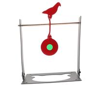 Toyvian Metal Bird Shape Target with Base Auto Reset Training Tool for Outdoor Practice Durable Visible Shooting Target for Enhanced Accuracy and Safety
