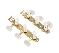 Toyvian Metal Guitar Tuning Pegs Gold Plating for Acoustic and Classical Guitars - Smooth Surface String Winder Machine Head Tuner Set of 2