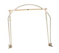 Toyvian Metal Harmonica Neck Holder Stand for 10/16/24-hole Harps, Gold Mouth Organ Rack for Performance and Practice, Universal Neck Harmonica Clip for Adult Players