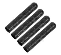 Toyvian Metal Shoelace Aglets 4pcs Set Crescent-shaped Metal Cord Tips 4mm x 22mm Shoe Lace End Caps for Diy Shoe String Replacement and Accessories