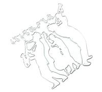 Toyvian Metal Stencil Music Band Notes Die Cut for Card Making Embossing Scrapbooking Crafting Tools