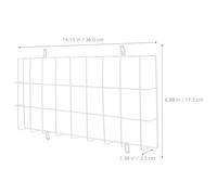 Toyvian Metal Wire Guard Protective Cover for Exit Signs Wall Mounted 360X175X35Mm Damage Prevention for Indoor Emergency Lighting and Fire Exits