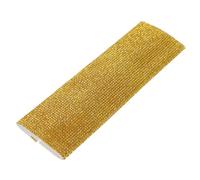 Toyvian Mic Handle Sleeve Easy to Apply for Wireless Handheld Microphone Golden Rhinestone Plastic Mic Cover with Glamorous Pattern, for Hosts and Singers