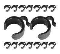 Toyvian Mic Stand Cable Holder 25Mm Plastic Clips 25 Pieces Dirt-Resistant Compact for Audio and Data Cable Fixing on Microphone Tripods