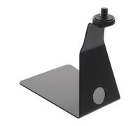 Toyvian Mic Stand Triangle Microphone Shock Mount Tabletop Metal Clamp Black 3/5 Universal Screws Fixed Screw Pads Non-slip Feet for Desktop Microphone