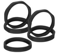 Toyvian Microphone Protective Shockproof Rings 5Pcs Black Plastic Non-Slip Anti-Rolling for Live Performance and Ktv Accessories