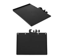 Toyvian Microphone Stand Tray Sound Storage Tray 2pcs Black Abs with Clamp-on Rack Adjustable Angle Wear-resistant for Live Broadcast and Photography