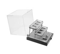 Toyvian Mineral Rock Storage Organizer Box or Acrylic Display 3 Tier Structure for Sturdy Elegant Appearance Crystals Mineral Specimens Home or Museum Exhibits
