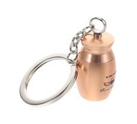 Toyvian Mini Ashes Keychain Urn Stylish Metal Keepsake Pendant for Pet Human Ashes Compact Memorial Holder for Cherished Memories Finish