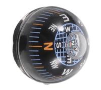 Toyvian Mini Black Ball Compass for Car and Motorcycle Dashboard, Plastic Material with Accurate Navigation and Sturdy Build, for Outdoor Adventures and Travel, Suitable
