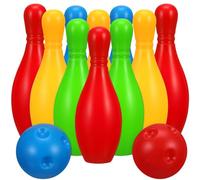 Toyvian Mini Bowling Game for Kids Bowling Toy Set Mini Sport Game Educational Toy for Kid Baby Child