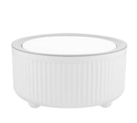 Toyvian Mini Desk Trash Can Desktop Trash Can Plastic White Compact Easy to Carry for Office Dining Room Bedroom Bedside Table